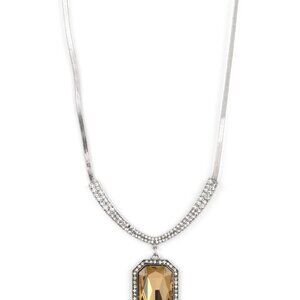 Fit for a DRAMA QUEEN - Brown Necklace and Earrings Set